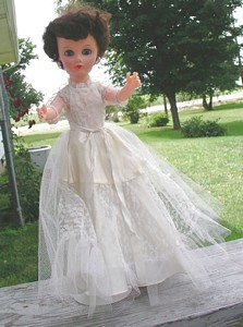 Watch for this 1950's Bride Doll at Countryside Antique Mall or at the Covered Bridge Festival!