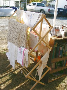 Gorgeous Linens and old books for sale!